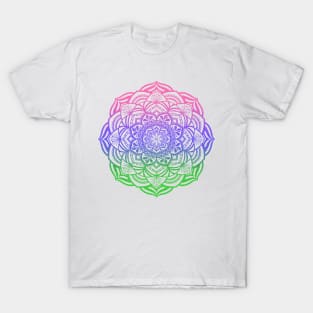 Trigender Pride Mandala T-Shirt